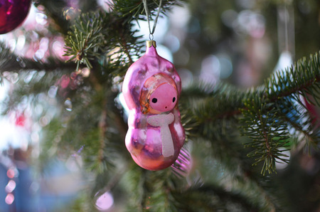 Antique Christmas tree toyの写真素材