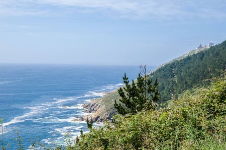 the Atlantic ocean in Spainの写真素材