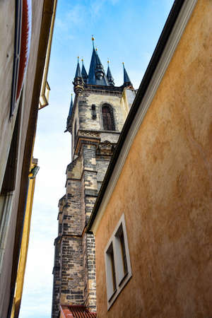 Teynkirche from belowの写真素材