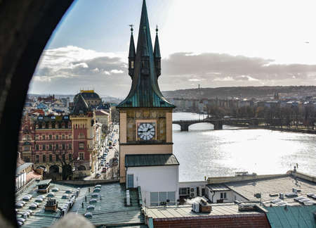 Vltava bridge steeple