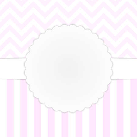Valentine greeting card with pink backgroundのイラスト素材