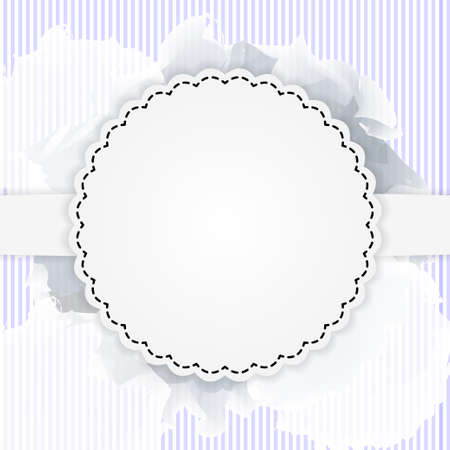 Illustration of Purple postcard templateのイラスト素材