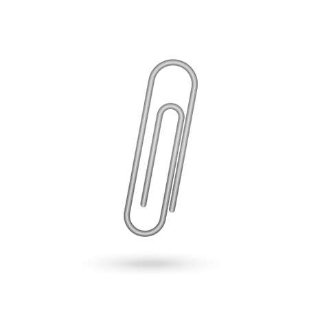 Illustration of Paperclip icon on a whiteのイラスト素材
