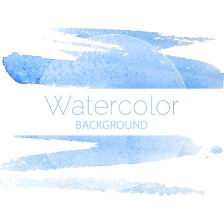 Illustration of Blue watercolor background blue textのイラスト素材