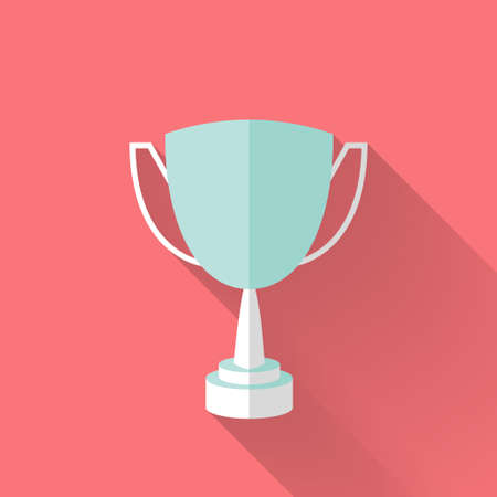 Illustration of Flat award cup iconのイラスト素材