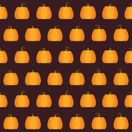 Illustration of Seamless Halloween Pumpkin patternのイラスト素材