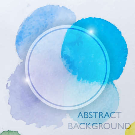Abstract Watercolor Blue Background. Vector Illustration of Abstract Watercolor Backgroundのイラスト素材