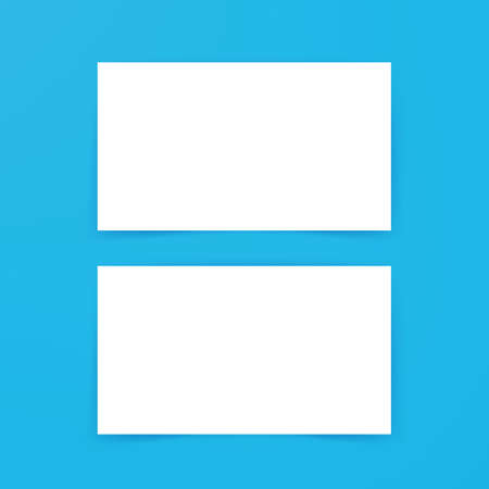 Empty Business Card Mockup. Vector Illustration of Brand Identity Design.のイラスト素材