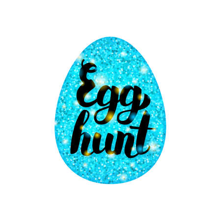Blue Egg Hunt Greetingのイラスト素材