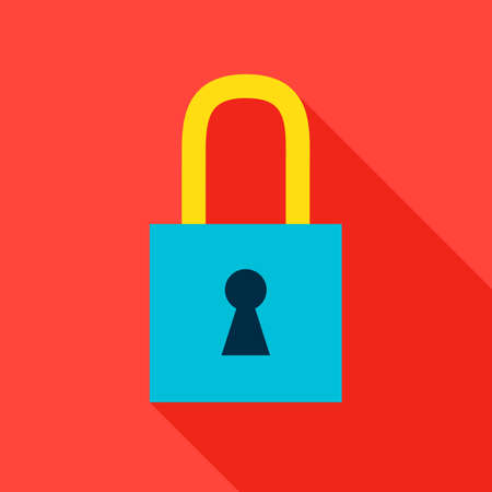 Padlock Flat Iconのイラスト素材