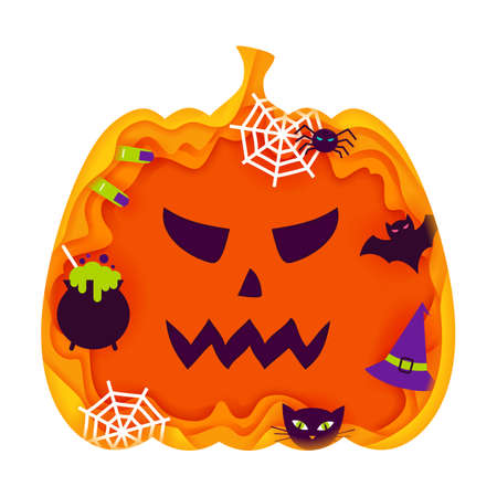 Halloween pumpkin icon.のイラスト素材