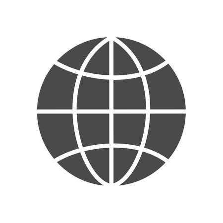 Globe Solid Iconのイラスト素材