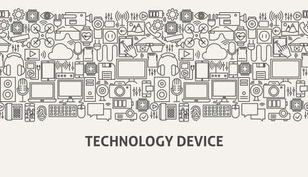 Technology Device Banner Conceptの写真素材