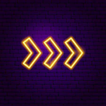 Right Arrow Sign Label. Vector Illustration of Street Promotion.