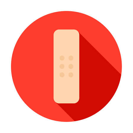 Adhesive Plaster Circle Iconのイラスト素材
