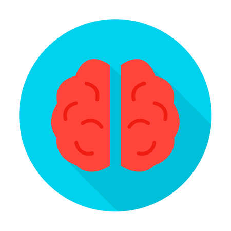 Human Brain Circle Iconのイラスト素材