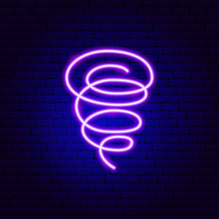 Tornado Neon Signのイラスト素材
