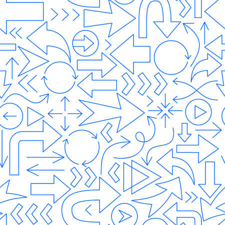 Arrow Line Seamless Pattern