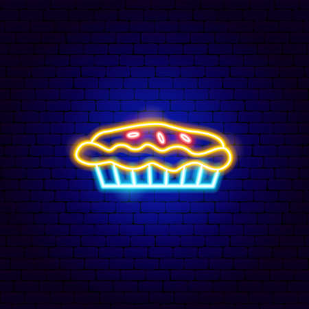 American Pie Neon Signのイラスト素材