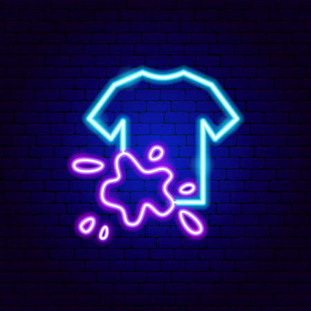 Dirty T Shirt Signのイラスト素材