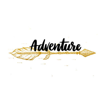 Adventure Dotwork Tribal Arrowのイラスト素材