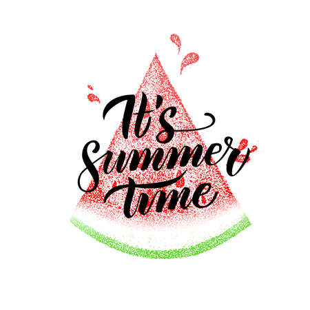 Summer Dotwork Watermelonのイラスト素材