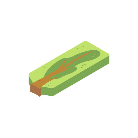 Isometric Tree Flatのイラスト素材