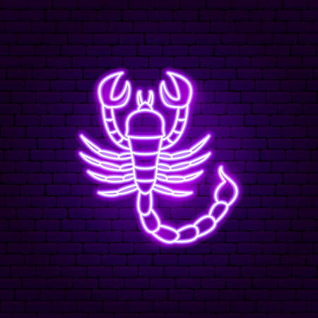 Scorpio Zodiac Neonのイラスト素材