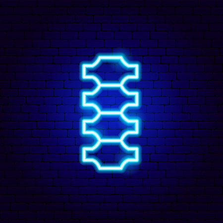 Spine Neon Signのイラスト素材