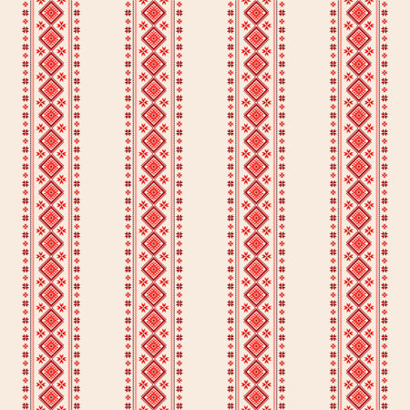 Beige Embroidery Seamless Pattern Floralのイラスト素材