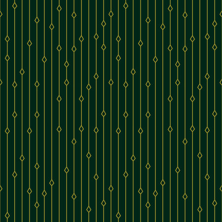 Artdeco Green Leaf Seamless Patternのイラスト素材