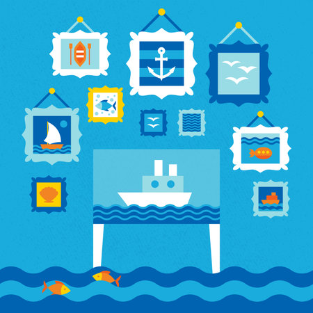 Marine Museum Exhibitionのイラスト素材