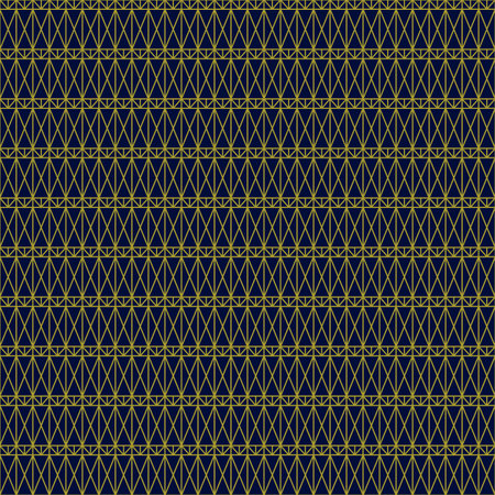 Blue Geometric Artdeco Seamless Patternのイラスト素材