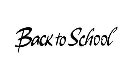 Back to school slant brushのイラスト素材
