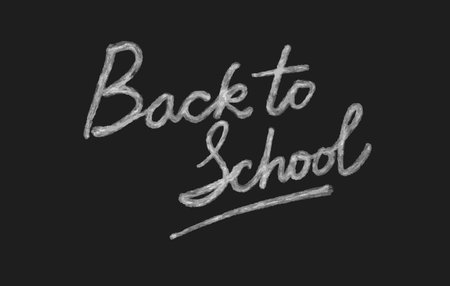 Back to school chalk letteringのイラスト素材