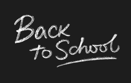 Back to school chalk letteringのイラスト素材