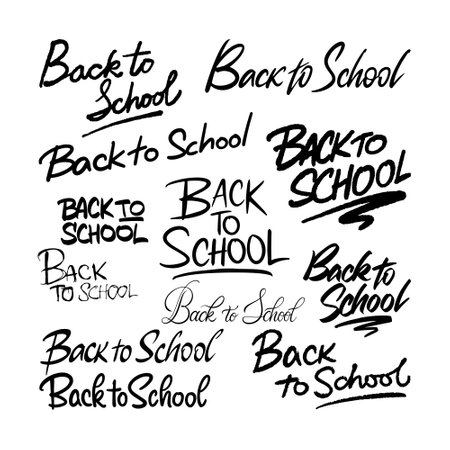 Back to School Lettering Setのイラスト素材