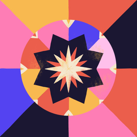 Kaleidoscope Circus Circle Iconの写真素材