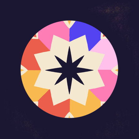 Kaleidoscope Circle Iconの写真素材