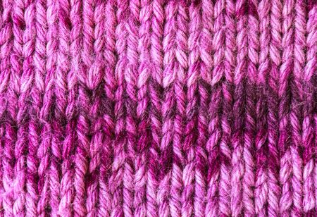 Background of lilac woolen knitted texture macroの写真素材