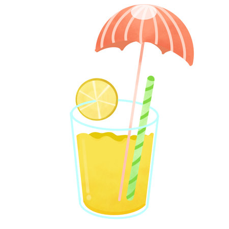 orange juiceのイラスト素材