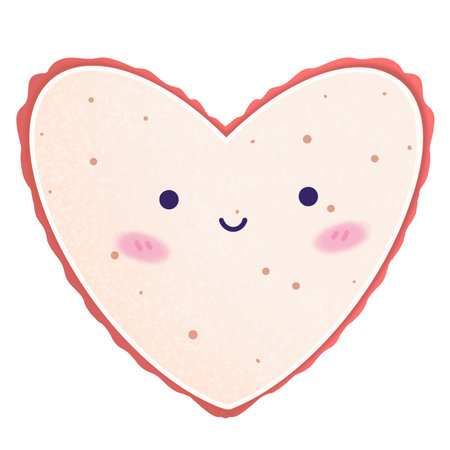 christmas heart illustrationのイラスト素材