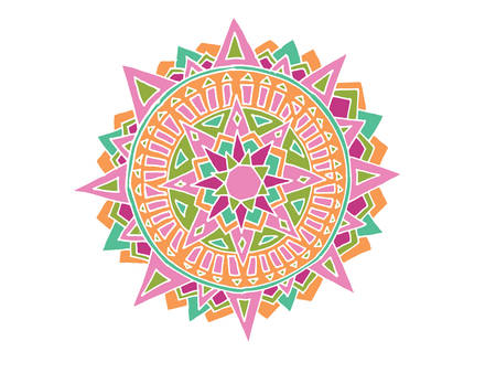 Zentangle mandalaのイラスト素材