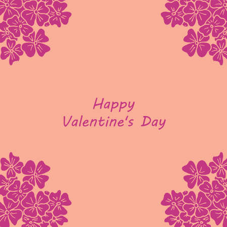 14 february - happy valentine day card. Hand drawn sketch illustrations. Perfect for coloring books and wedding invitations.のイラスト素材