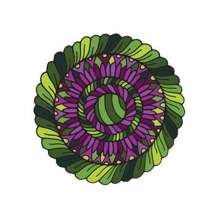 Creative mandala for coloring book and adults.のイラスト素材