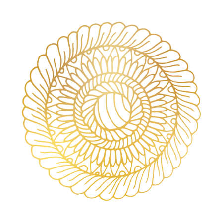 Creative mandala for coloring book and adults.のイラスト素材