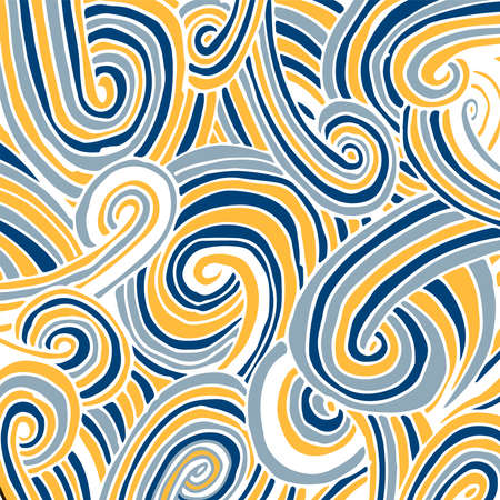 abstract background navy doodle vectorのイラスト素材