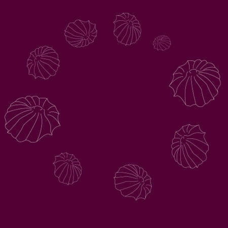 butter biscuit frame in vectorのイラスト素材