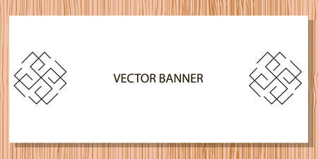Web banner with sign for your businessのイラスト素材