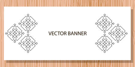 Web banner with sign for your businessのイラスト素材